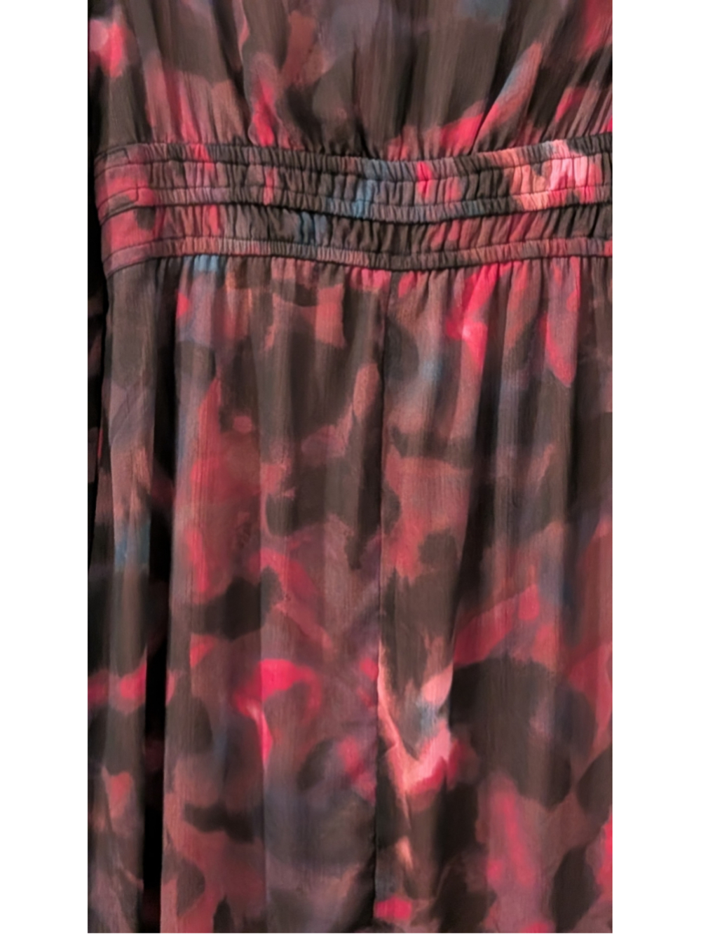 Women's Sofia Jeans Midi Dress Size S Black Pink Floral - Picture 6 of 7
